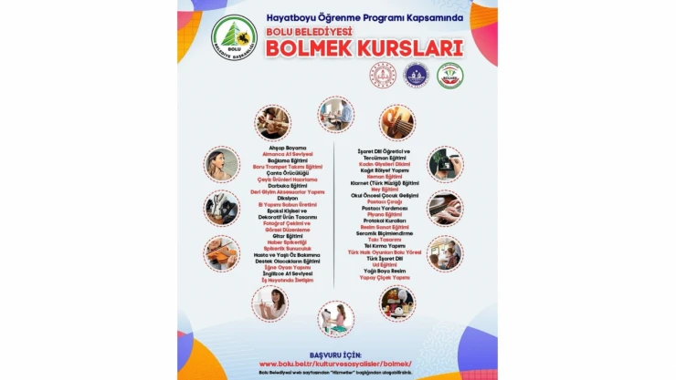 Bolu Belediyesi'nden BOLMEK Kurslarıyla Yeni Dönem Başlıyor