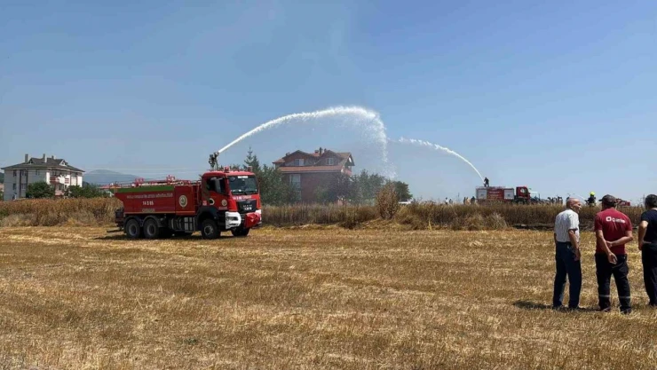 Bolu'da Otluk Alanda Yangın