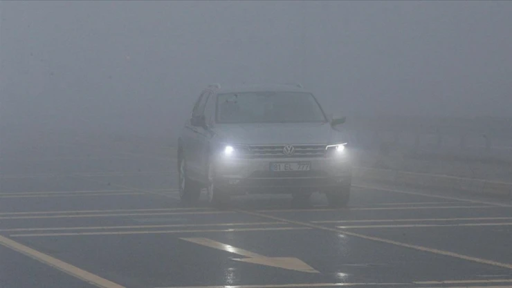 Bolu Dağı'nda Sis Etkili Oldu