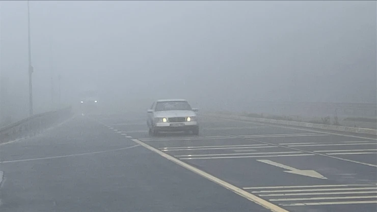 Bolu Dağı'nda Sis Etkili Oldu