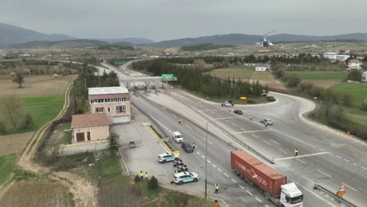 Bolu Semalarında 'Cayrokopter'li Takip