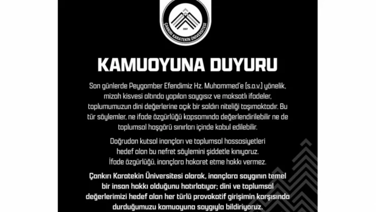 ÇAKÜ'den Leman Dergisine Kınama