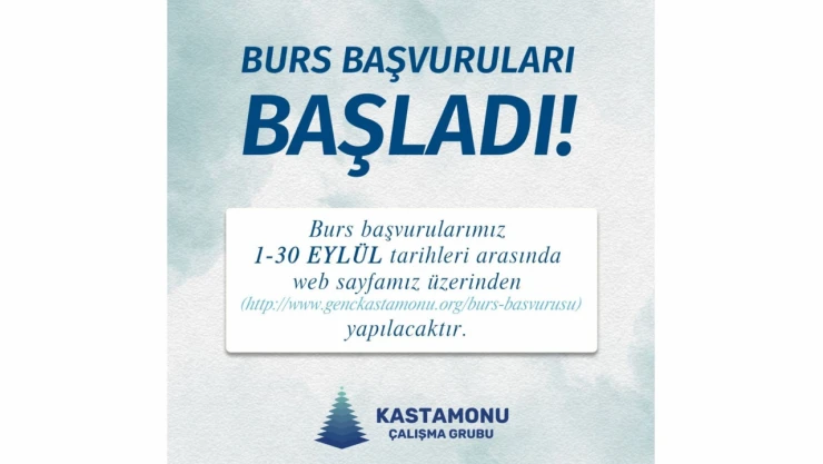 Çalışma Grubu'nun, Burs Başvuruları Başladı