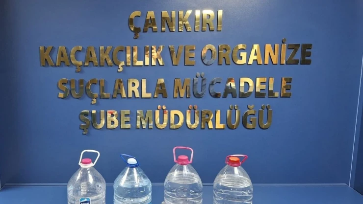 Çankırı'da 15 Litre Kaçak Alkol Ele Geçirildi
