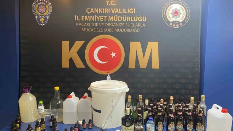 Çankırı'da 50 Litre Sahte Alkol Ele Geçirildi