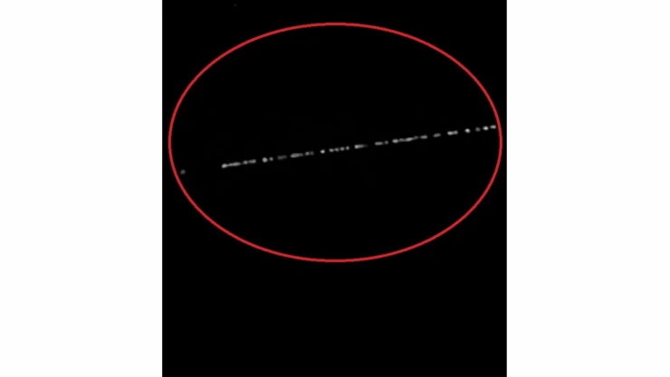 Çankırı'da Starlink uyduları görüldü