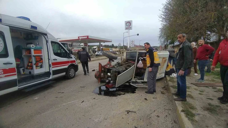 Çarpıştılar: 2 yaralı