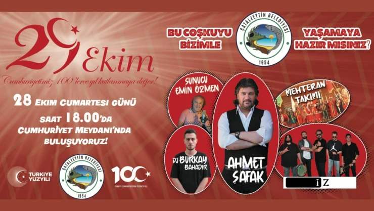 Çatalzeytin Cumhuriyeti coşkuyla kutlayacak!