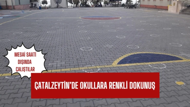 Çatalzeytin'de okullara renkli dokunuş