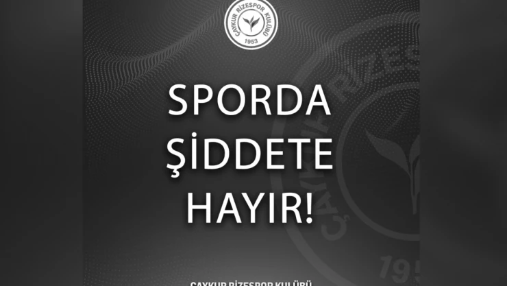 Çaykur Rizespor'dan Halil Umut Meler'e Yapılan Saldırıya Kınama