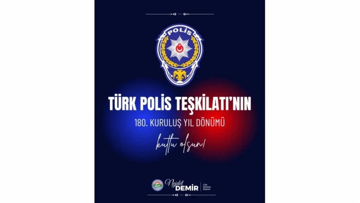 Cide Belediyesi'nden Polis Haftası Mesajı