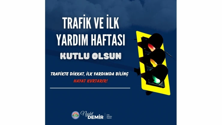 Cide Belediyesi'nden Trafik ve İlk Yardım Haftası Mesajı