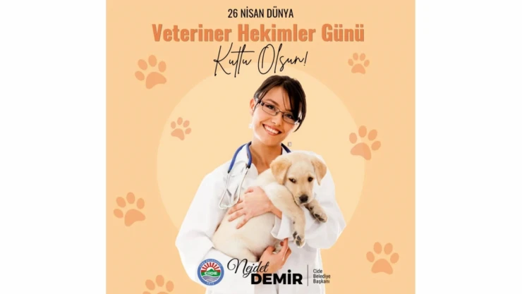 Cide Belediyesi'nden Veteriner Hekimler Günü Kutlaması