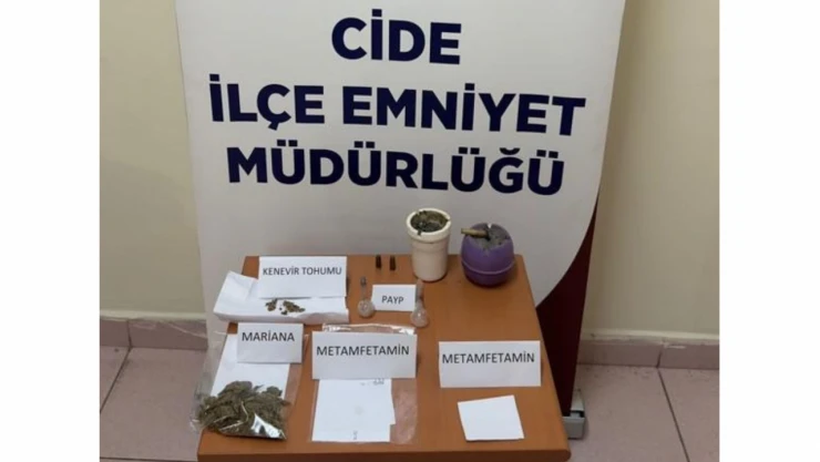 Cide'de Uyuşturucu Ele Geçirildi