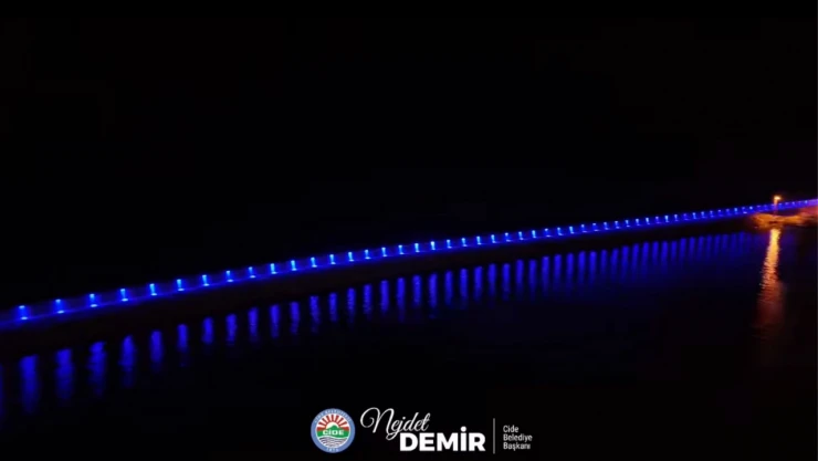 Cide'nin Limanı Yeniden Aydınlatıldı