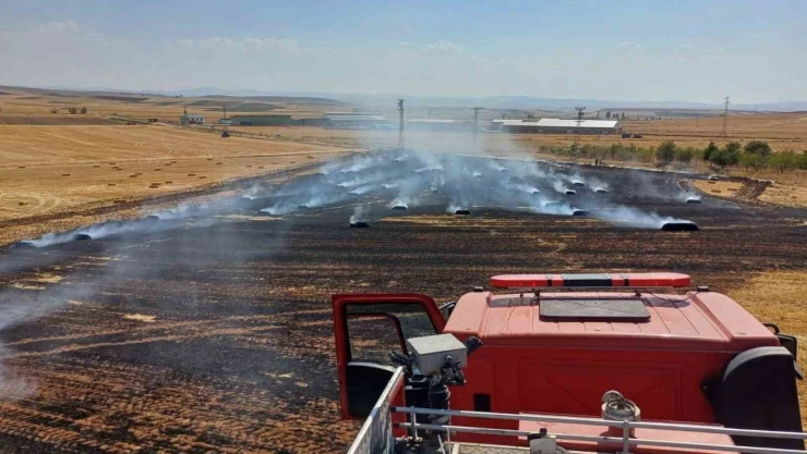 150 Balya Ve 20 Dönüm Tarla Yanarak Küle Döndü
