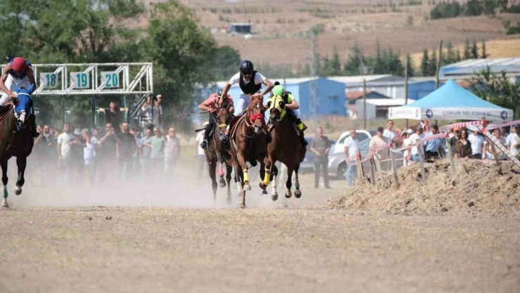 Çorum'da At Yarışları Nefes Kesti