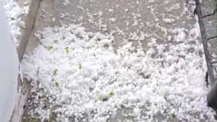 Çorum'da Dolu Yağışı Etkili Oldu