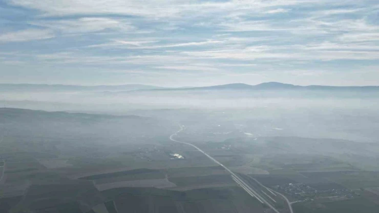 Çorum'da Sis Etkili Oldu