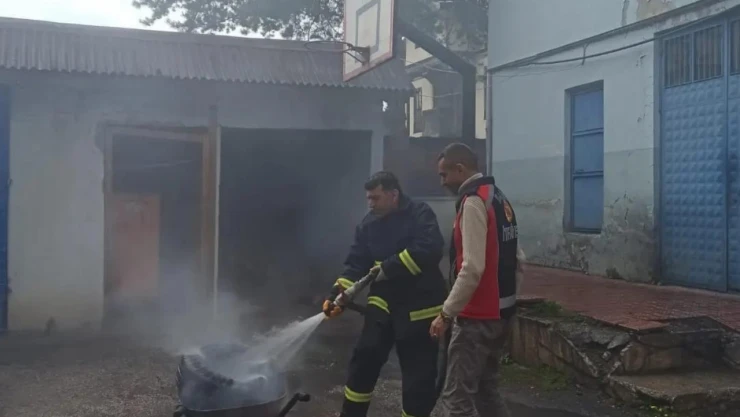 Daday'da yangın tatbikatı yapıldı