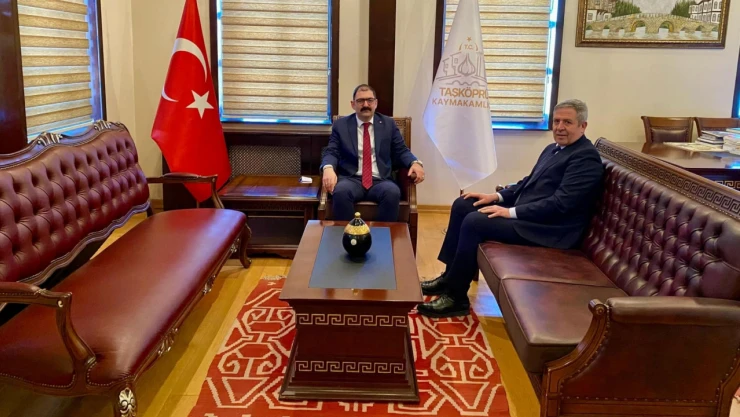 Defterdar Mehmet Uslu'dan Kaymakam Abdullah Demirdağ'a Ziyaret