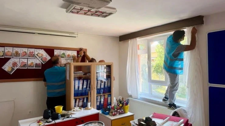 Denetimli Serbestlik Yükümlüleri Okulları Güzelleştiriyor