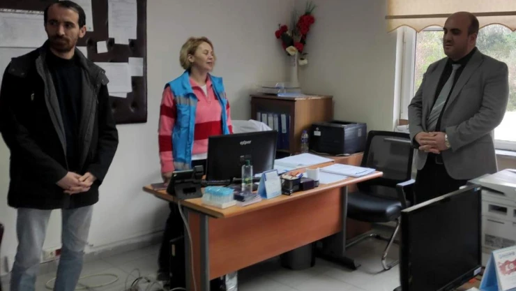 Derdiyok, Abana'da İncelemelerde Bulundu