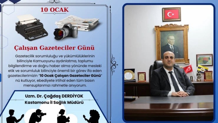 Derdiyok, Çalışan Gazeteciler Günü'nü Kutladı