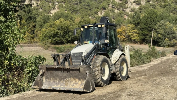 Dereküme'de Altyapı Çalışmaları Sürüyor