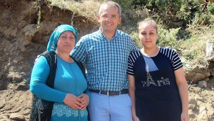 Devletin şefkatli eli, anne ve kızına uzandı