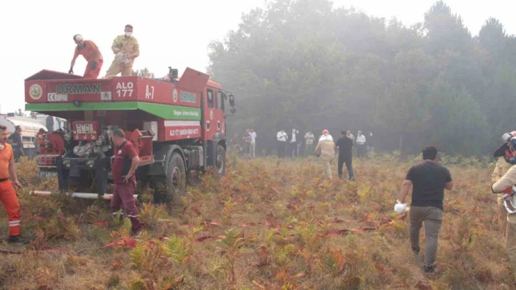 Orman Yangınında Soğutma Çalışmaları Tamamlandı