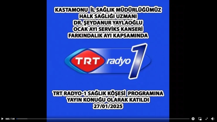 Dr. Yaylaoğlu, TRT'ye Konuk Oldu