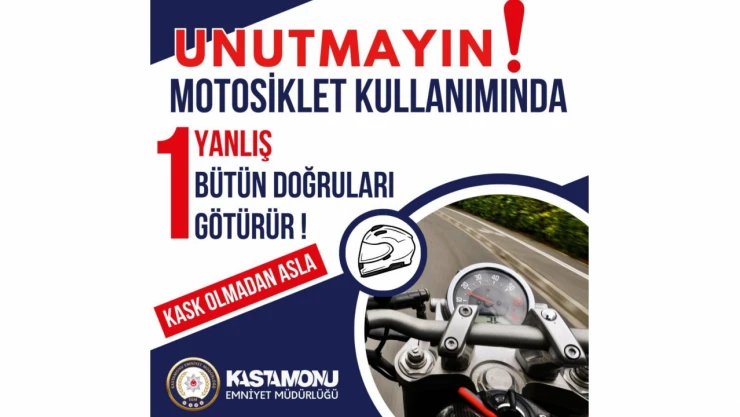 Emniyet'ten Motosiklet Uyarısı!