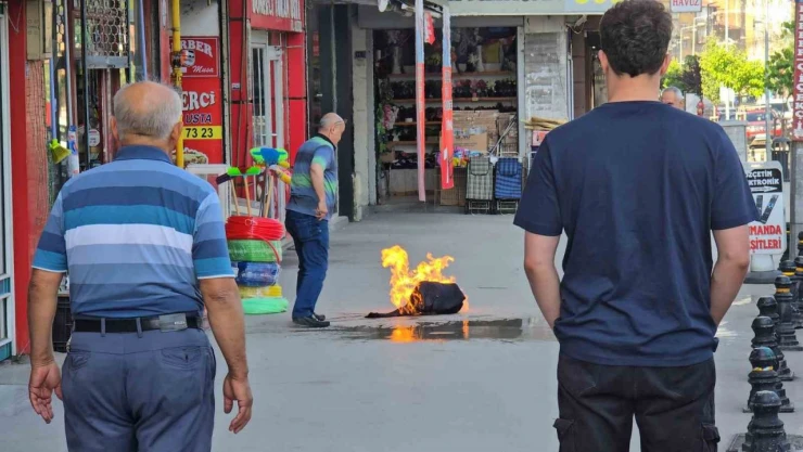 Piknik Tüpü Alev Aldı