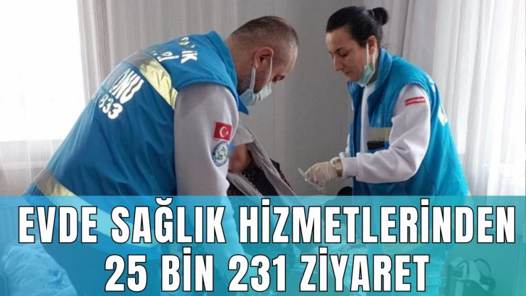 Evde Sağlık Hizmetlerinden 25 Bin 231 Ziyaret