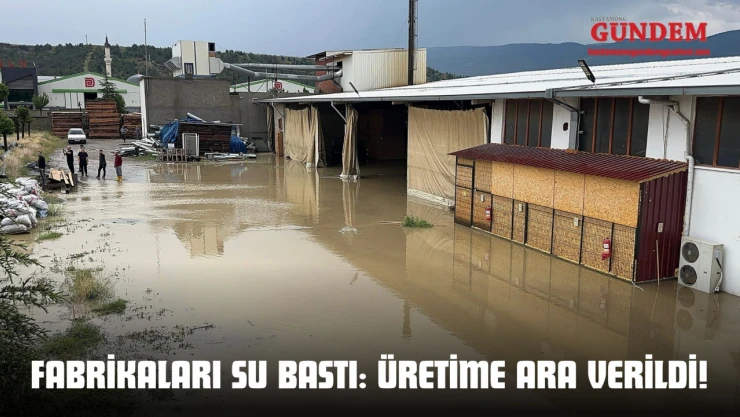 Fabrikaları Su Bastı: Üretime Ara Verildi!