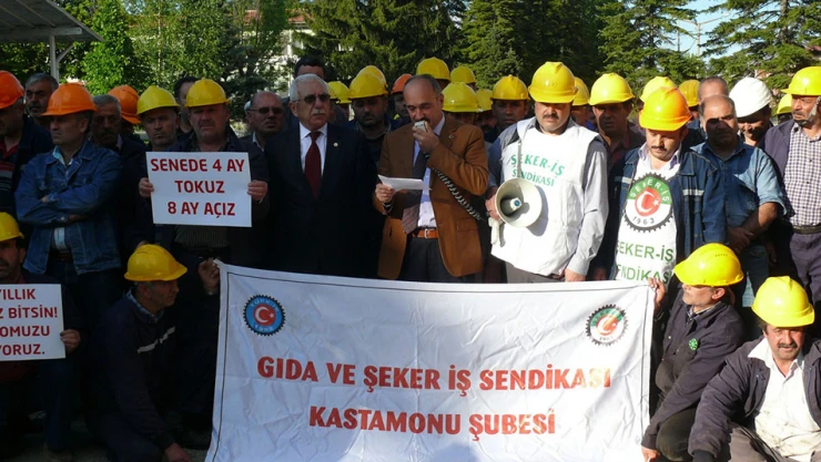 Fabrikayı zora sokmayacak eylem başladı