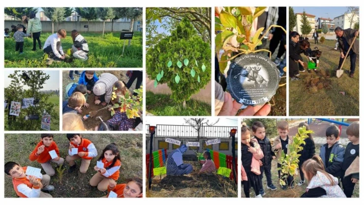 Fidanlar, 'Atatürk ve Vatan Sevgisi' Mesajlarıyla Toprağa Bırakıldı