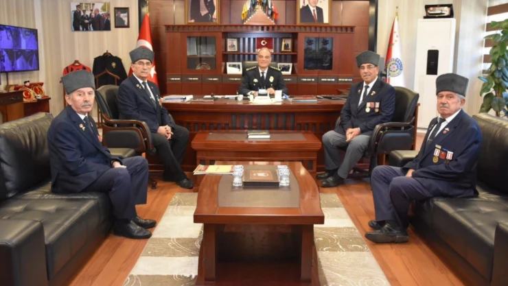 Gazilerden İl Emniyet Müdürü Taş'a Ziyaret