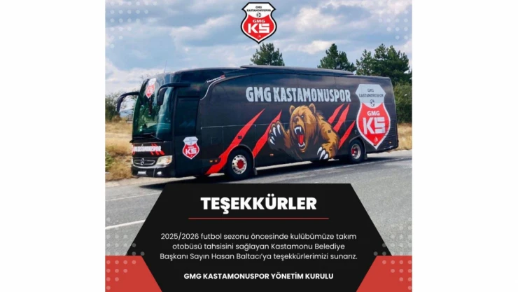 GMG Kastamonuspor'dan Başkan Baltacı'ya Teşekkür