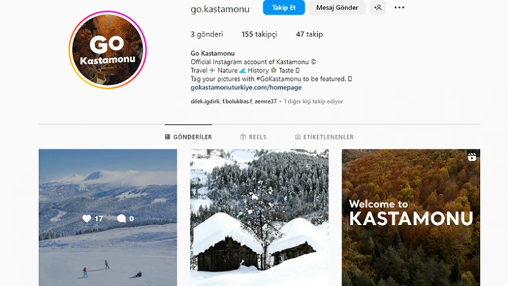 go.kastamonu hesabı açıldı