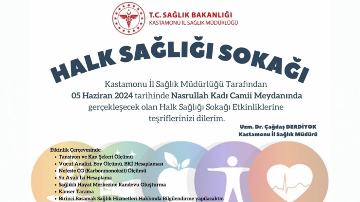 Halk Sağlığı Sokağı Kurulacak