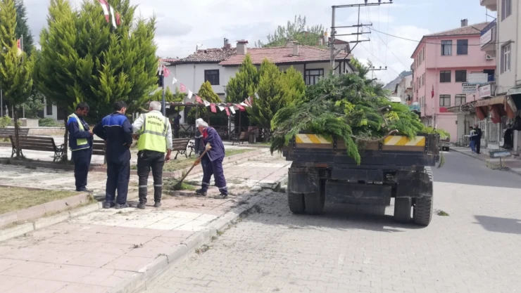 Hanönü Belediyesi Park ve Bahçelerde Bakım Yapıyor
