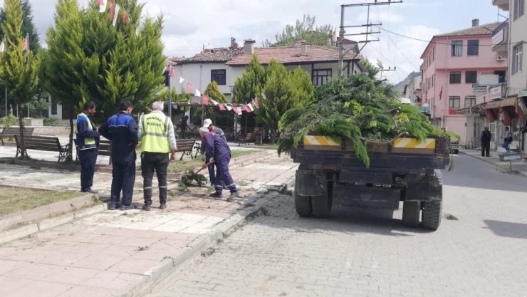Hanönü Belediyesi Park ve Bahçelerde Bakım Yapıyor