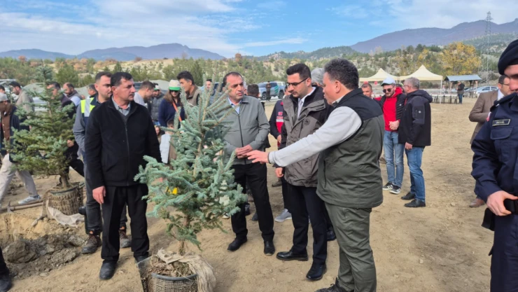Hanönü'de Milli Ağaçlandırma Günü'nde Fidanlar Toprakla Buluşturuldu