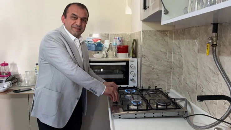 Hanönü'nde İlk Doğalgaz Verildi