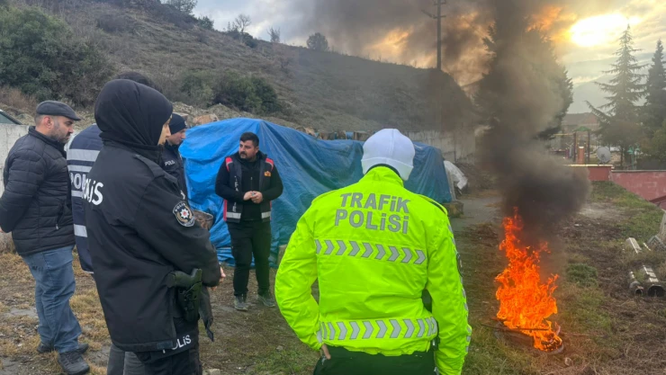 Hanönü'nde Yangın Söndürme Eğitimi Verildi