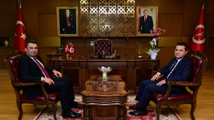 Hasan Gümüş'ten Rektör Topal'a ziyaret