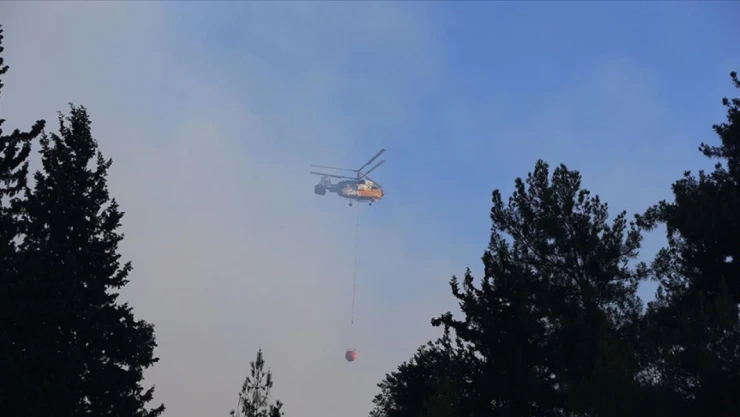 Hatay Dörtyol'da Çıkan Orman Yangınına Müdahale Sürüyor