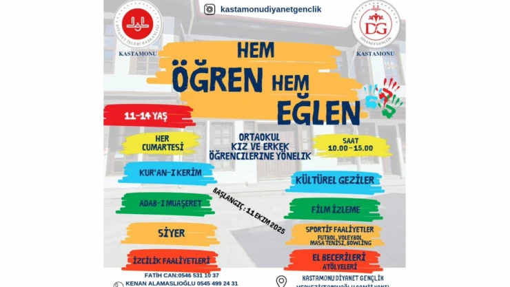 Hem Öğren Hem Eğlen Programı Başlıyor